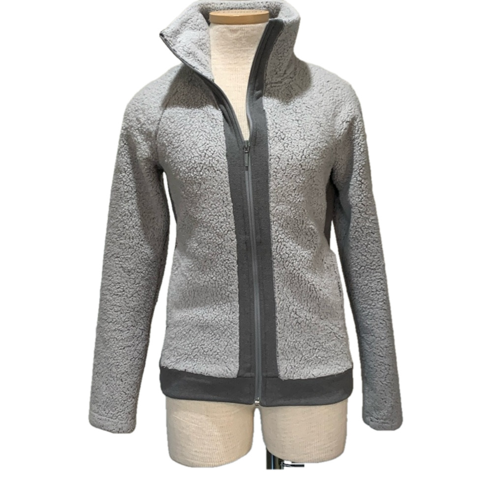The North Face sz XS grey fleece zip up jacket